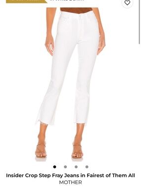 MOTHER Insider Crop Step Fray Jeans SZ 25